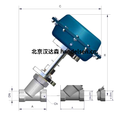 burocco控制閥1000 閥門二通焊接SW細節圖