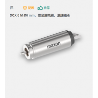 maxon 有刷直流電機 DCX 6 M ?6 mm，貴金屬電刷，滾珠軸承