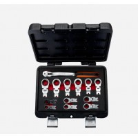 Bahco棘輪可調環形扳手套件 42RM/S12 鍍鉻公制1320RM