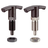 Erwin Halder 22110.0820帶六角軸環T型手柄分度柱塞