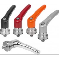 KIPP K1626可調節手柄壓鑄鋅外螺紋夾緊力增強器