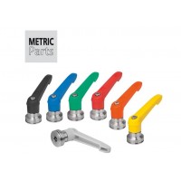 KIPP夾緊力增強器可調節手柄塑料K1598內螺紋