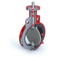 bray 20/21系列襯膠蝶閥衛生化工應用單體式閥板