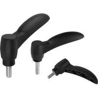 KIPP外螺紋K0252可調節手柄ECO插件為藍色鈍化鋼