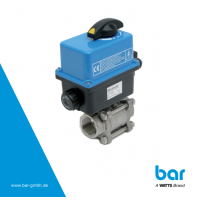 德國bar GmbH 2/2路電動閥-EKIV型，帶電動執行器STV